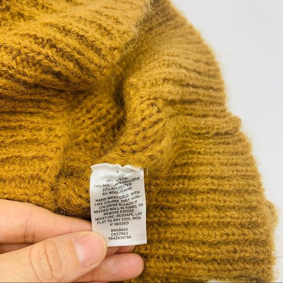 Treasure Bond Tan Dale Sparkle Cable Knit Sweater - Picture 10 of 10